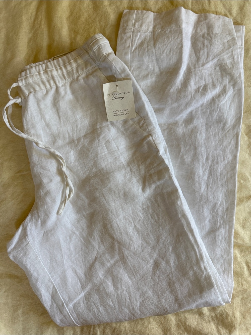 Charter Club 100% Linen Pants – NWT